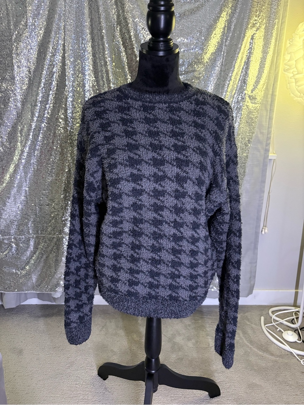 Skims Houndstooth Sweater 🖤 S/M